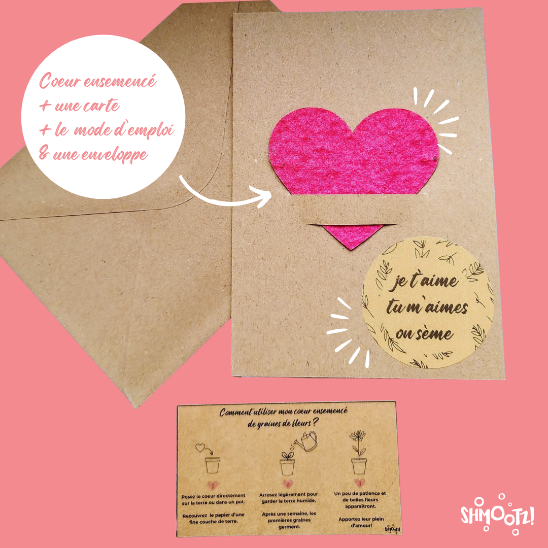 Coffret "Je t'aime, tu m'aimes, on sème"