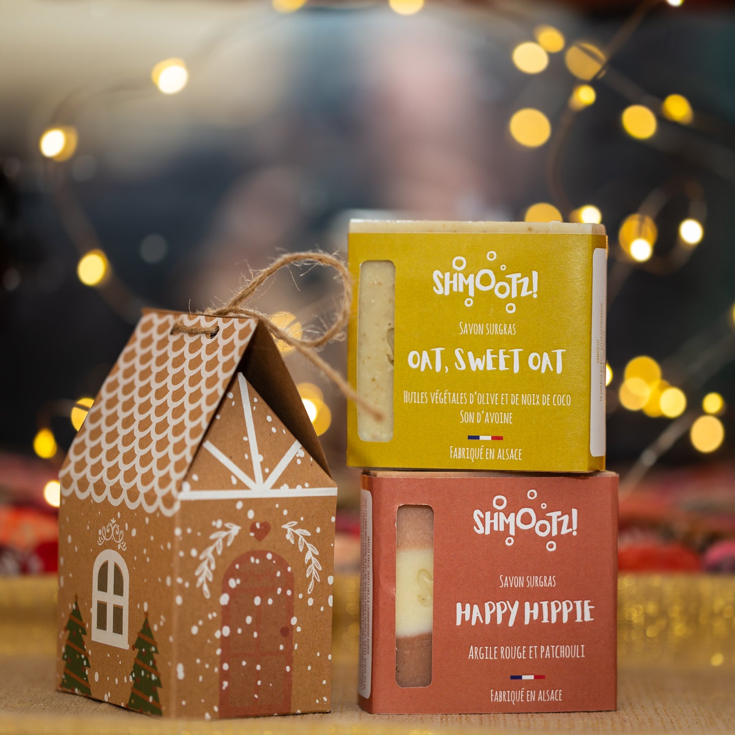 Coffret Maisonnette de Noël - deux savons de 100g - Shmootz