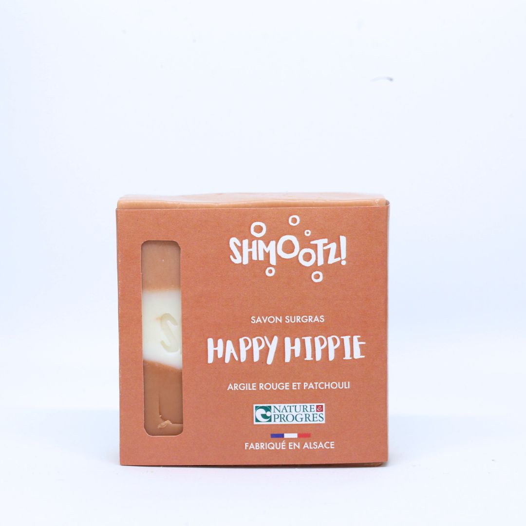 Savon "Happy Hippie" - Patchouli & argile rouge - Shmootz