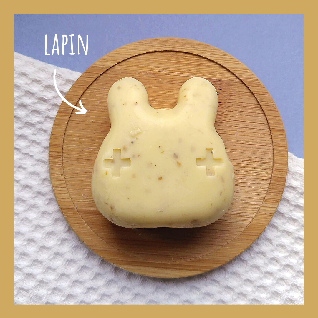 savon solide enfant animaux SHMOOTZ Alsace artisanal huile d'olive coco avoine Oat sweet Oat lapin