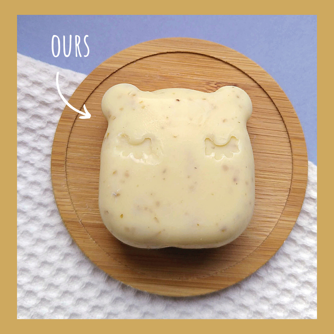 savon solide enfant animaux SHMOOTZ Alsace artisanal huile d'olive coco avoine Oat sweet Oat ours