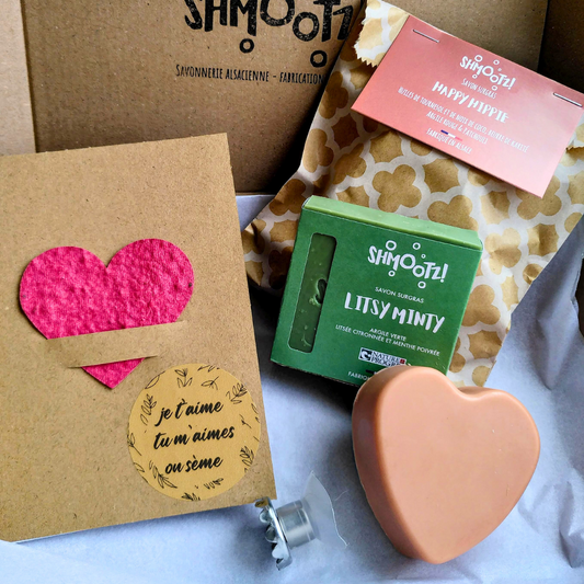 Coffret "Je t'aime, tu m'aimes, on sème"