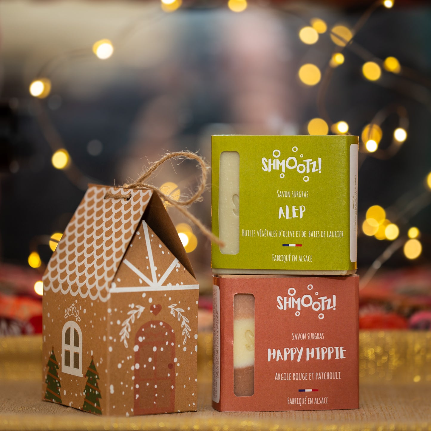 Coffret Maisonnette de Noël - deux savons de 100g - Shmootz