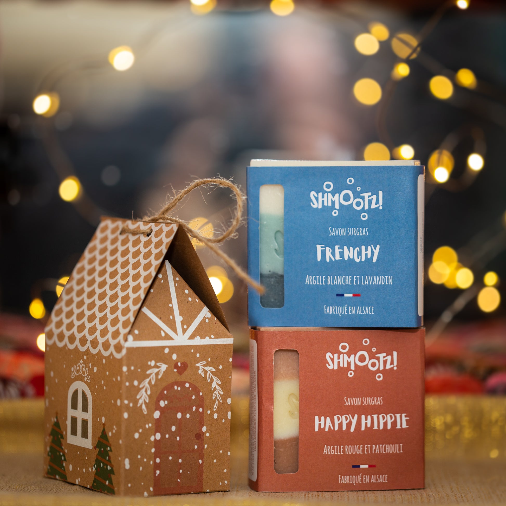 Coffret Maisonnette de Noël - deux savons de 100g - Shmootz