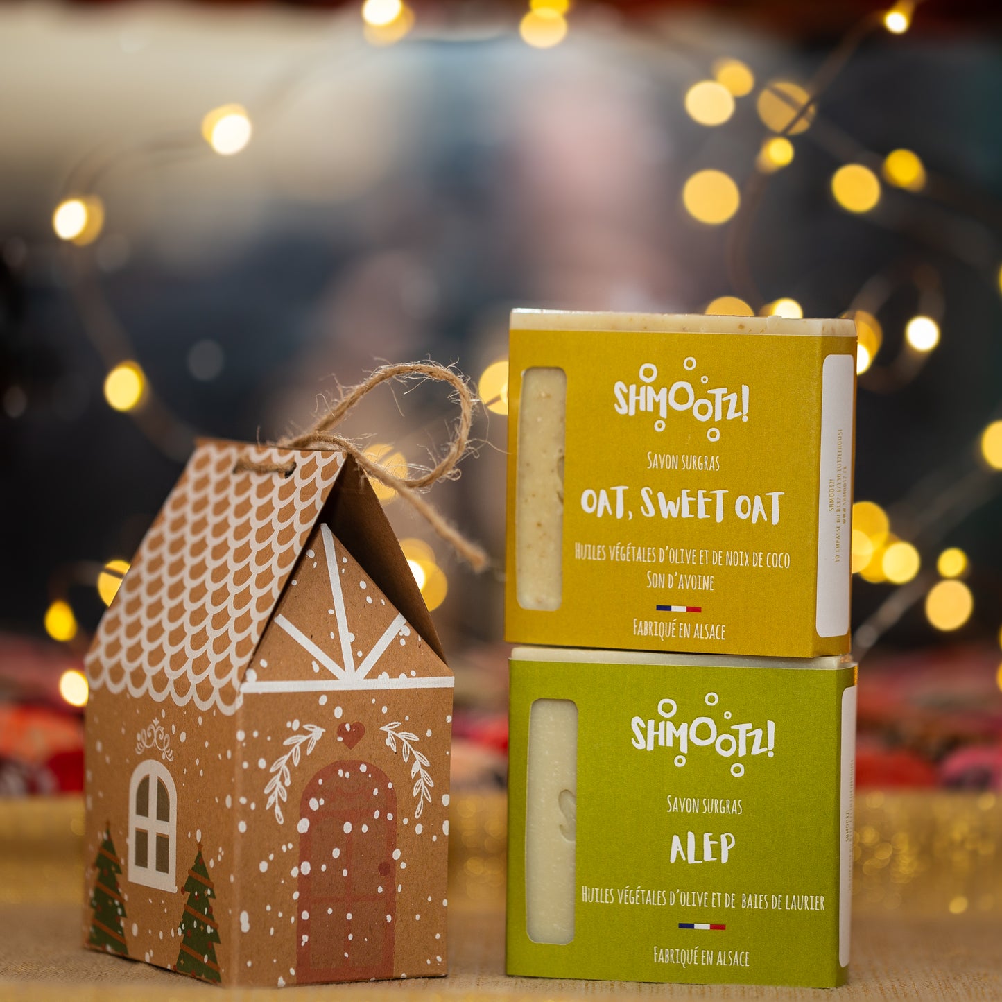 Coffret Maisonnette de Noël - deux savons de 100g - Shmootz