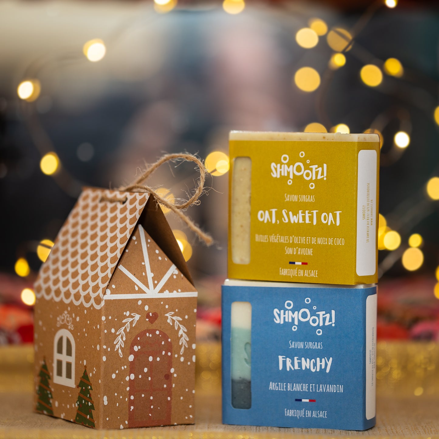 Coffret Maisonnette de Noël - deux savons de 100g - Shmootz