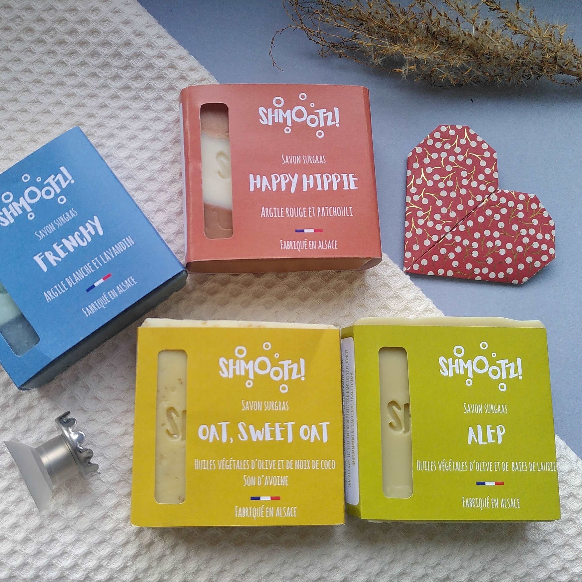Coffret découverte 4 savons & 1 porte-savon magnétique