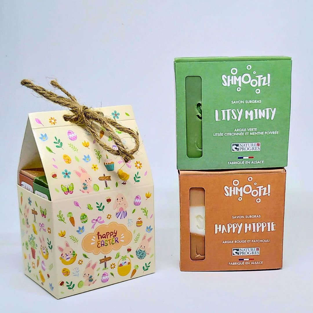 coffret pâques litsy minty happy hippie patchouli  shmootz
