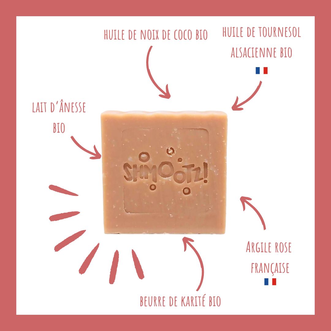 Savon "Milky Donkey" - Lait d'ânesse & Argile rose