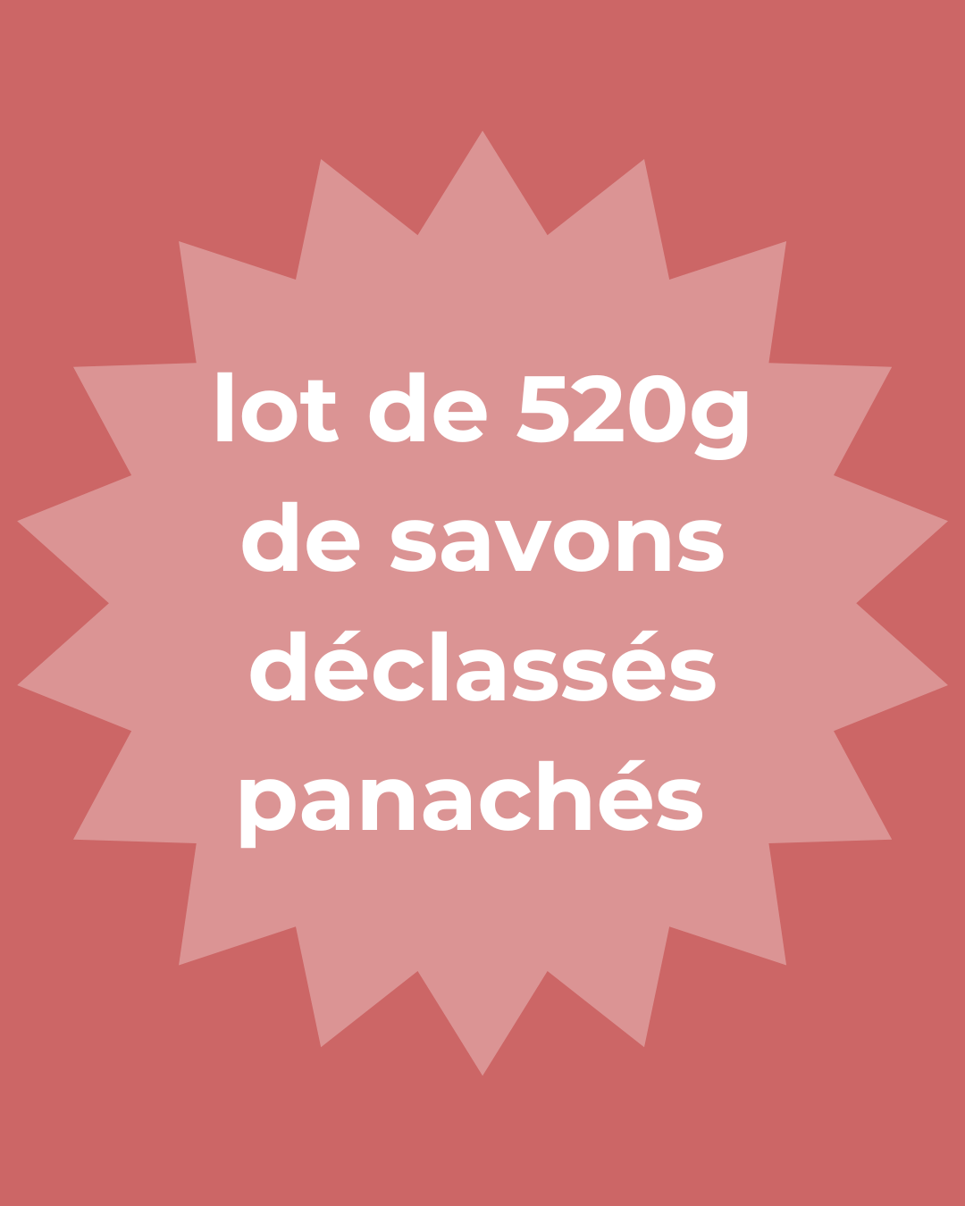 lot de 520g de savons