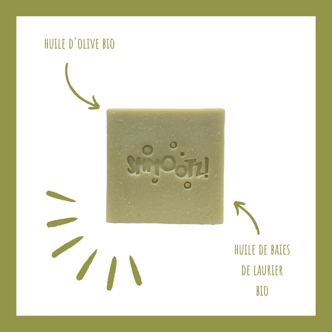 savon shmootz alep composition huile d'olive bio huile de baies de laurier bio