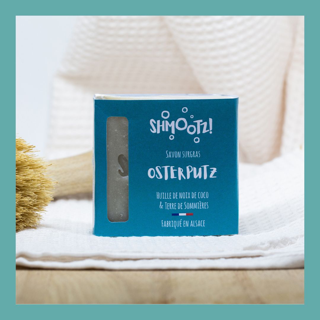 Savon ménager Osterputz SHMOOTZ huile de noix de coco terre de Sommières vaisselle sol entretien naturel maison